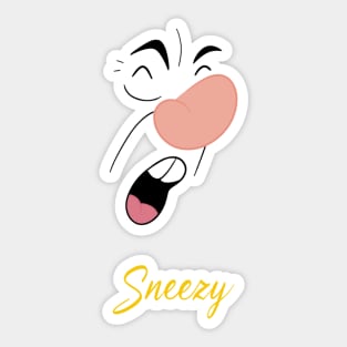 Sneezy Dwarf Sticker